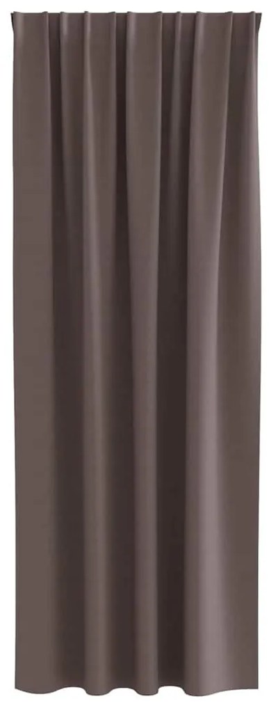 Függönyök függönyökkel 2 pcs sötétbarna 260x140cm Poliészter