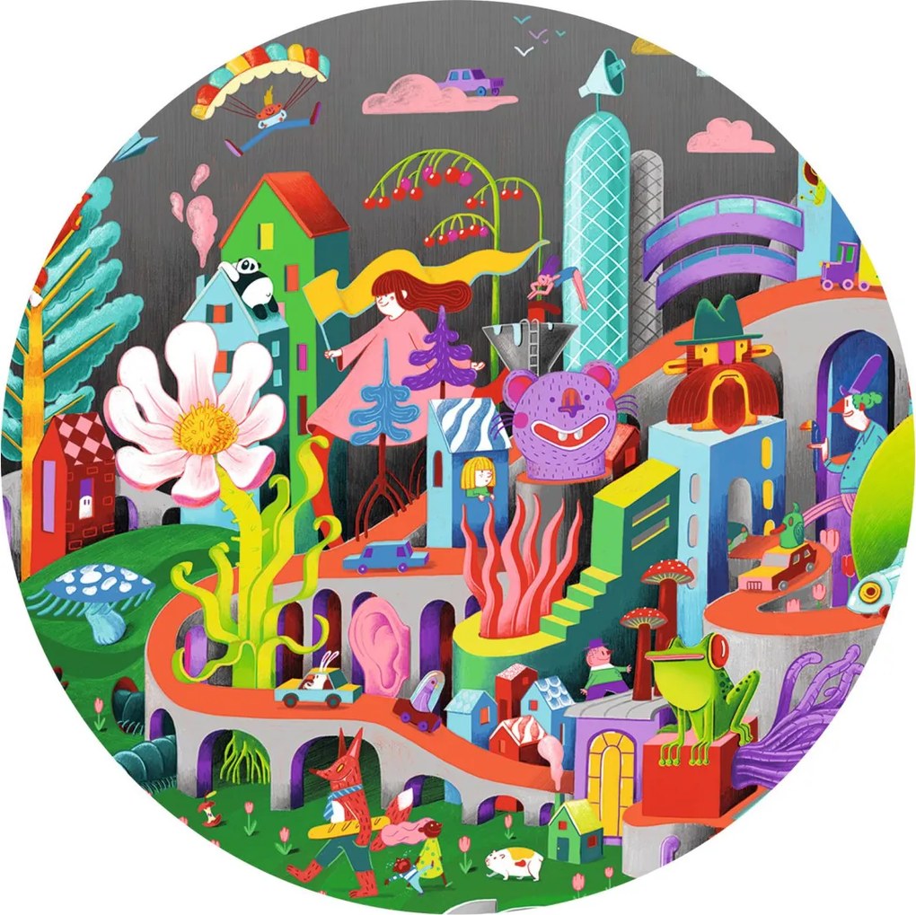 Megfigyeltető puzzle - Őrült város, 200 db-os - Crazy Town