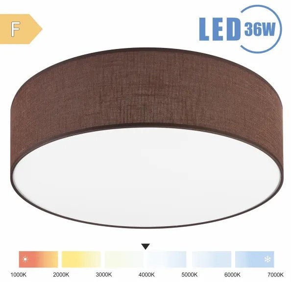 Brilagi - LED Mennyezeti lámpa SIRIJA LED/36W/230V átm. 45 cm barna