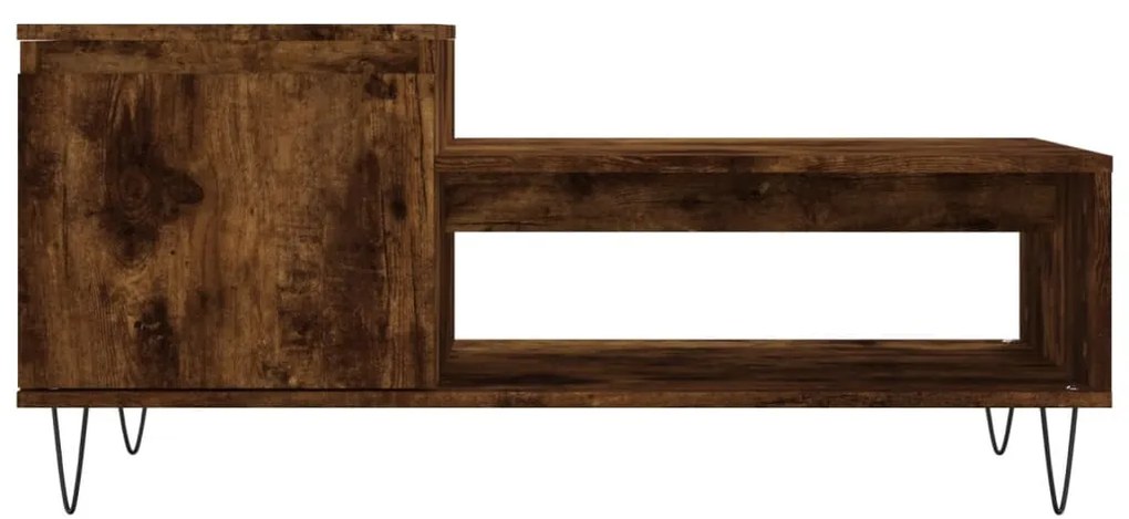 Füstös tölgy színű fatermék dohányzóasztal 100 x 50 x 45 cm