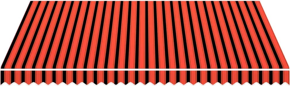 Narancssárga és barna vászon napellenző tető 4 x 3 m