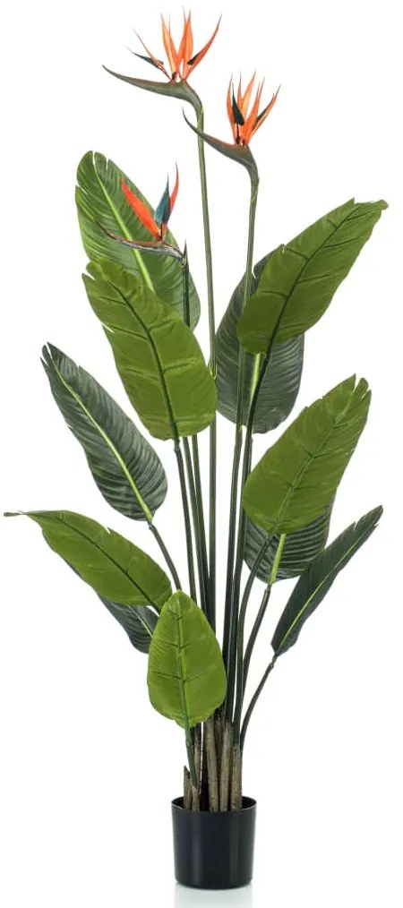 Emerald műpapagájvirág cserépben virágokkal 120 cm