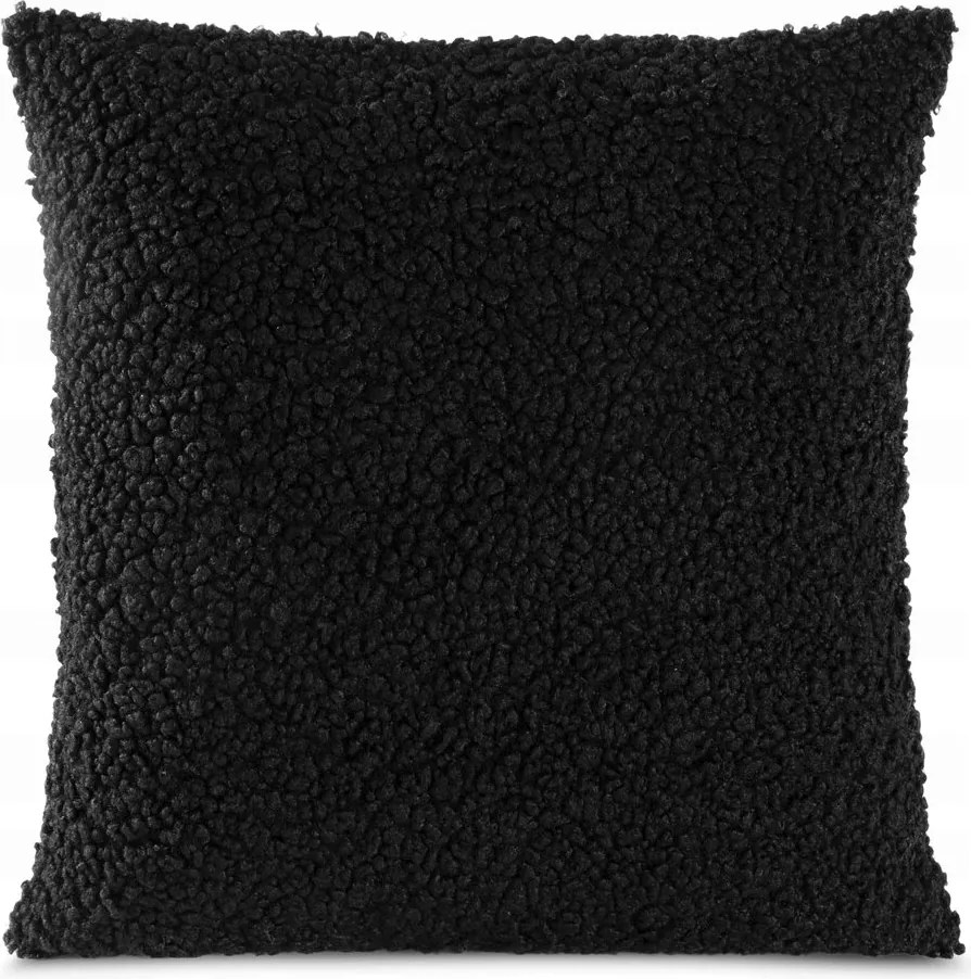 Dekoratív párnahuzat BUKLA3 45x45 Eurofirany fekete puha bárány