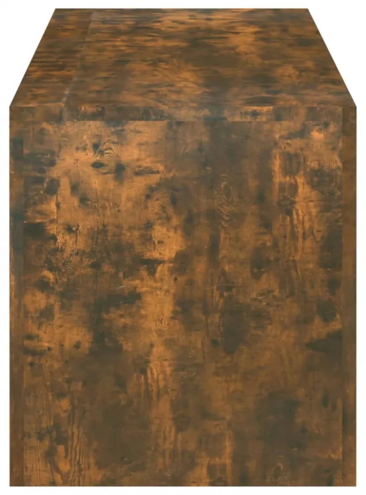 füstös tölgy színű TV-szekrény LED-világítással 120x35x40 cm