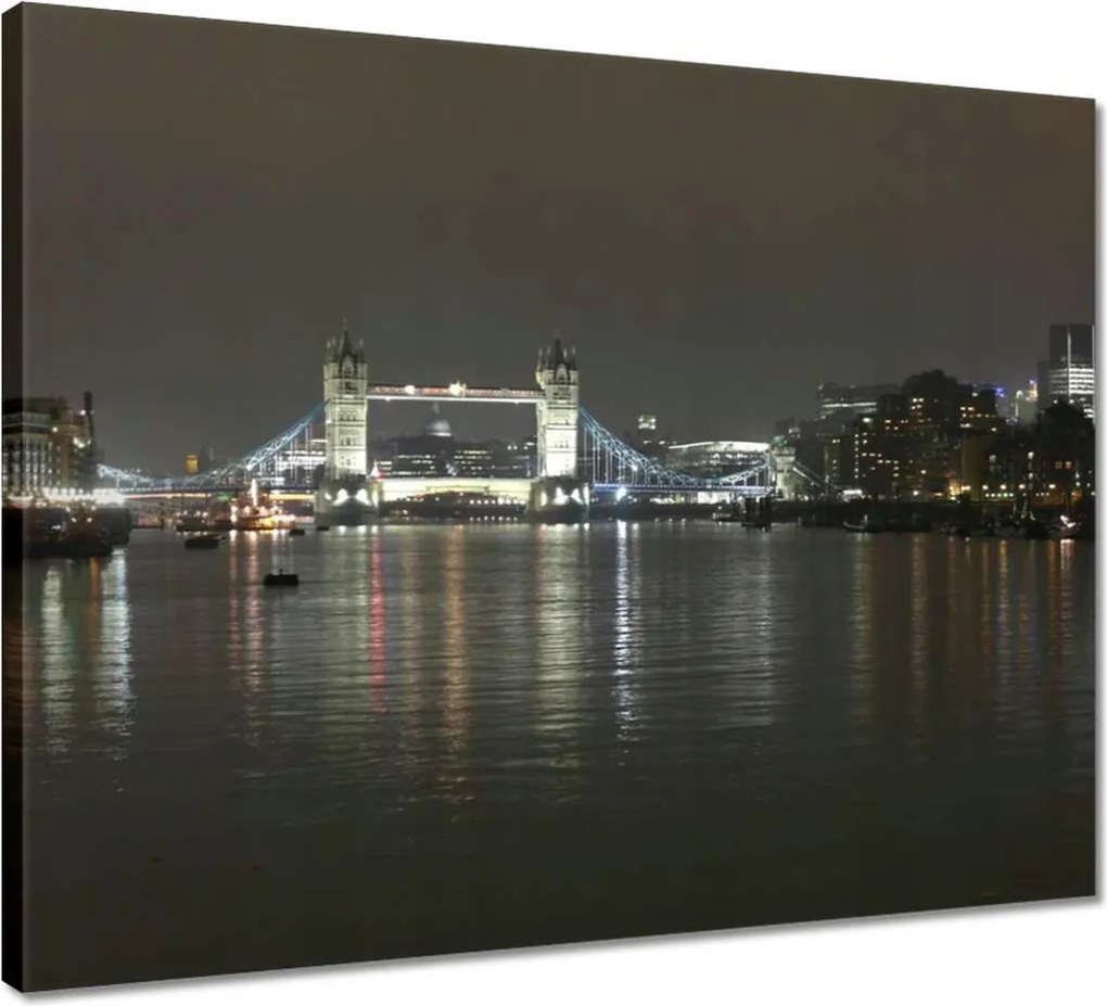 Vászonkép 50x40 Éjszakai panoráma London