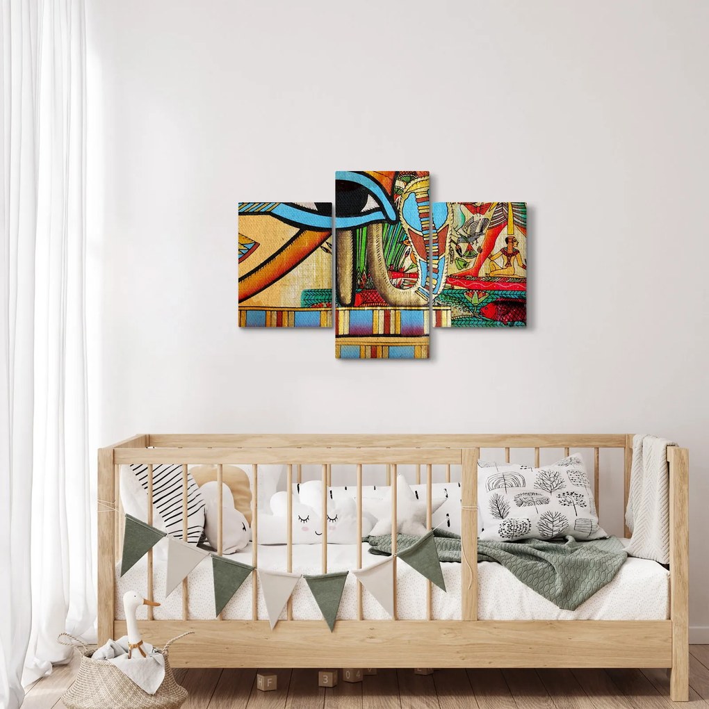 Egyiptomi motívumú kép (90x60 cm)