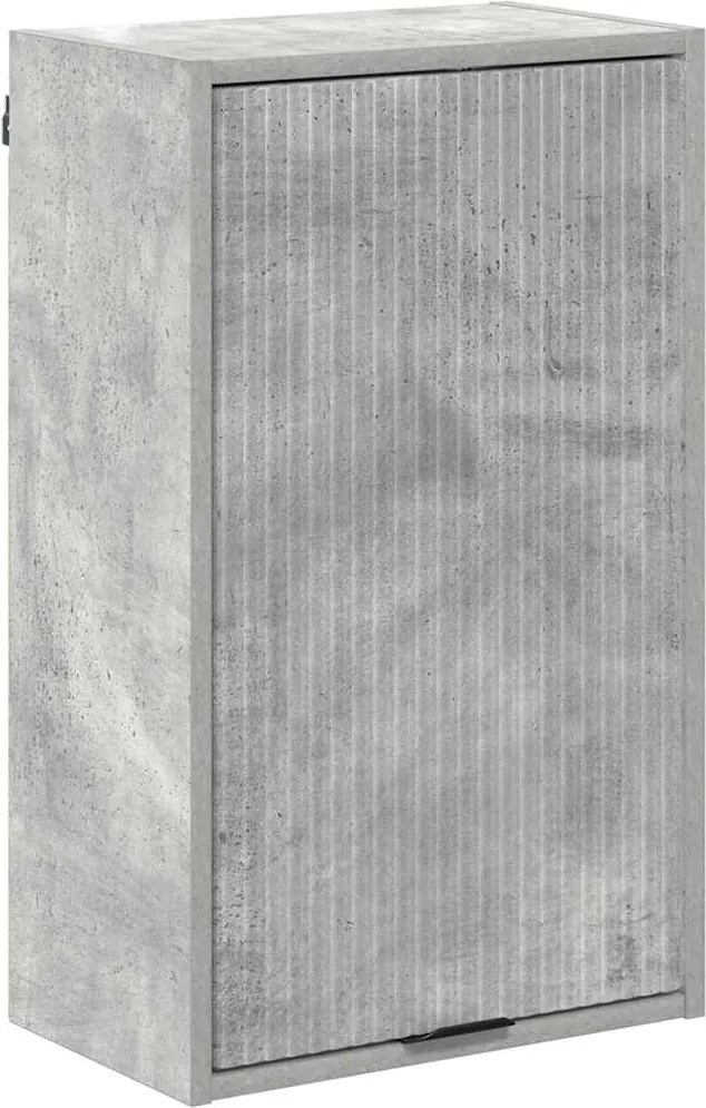 vidaXL Fürdőszoba Székény Beton Szürke 39 x 23,5 x 65 cm Faanyag & Fém
