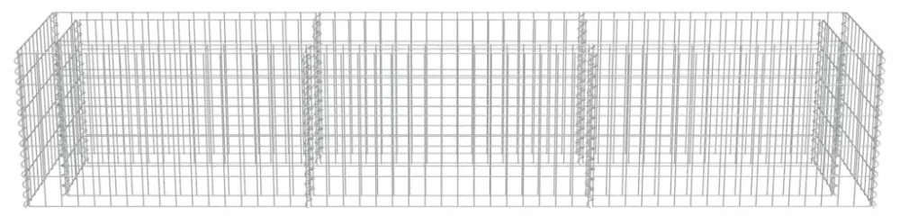 horganyzott acél gabion magaságyás 270 x 50 x 50 cm