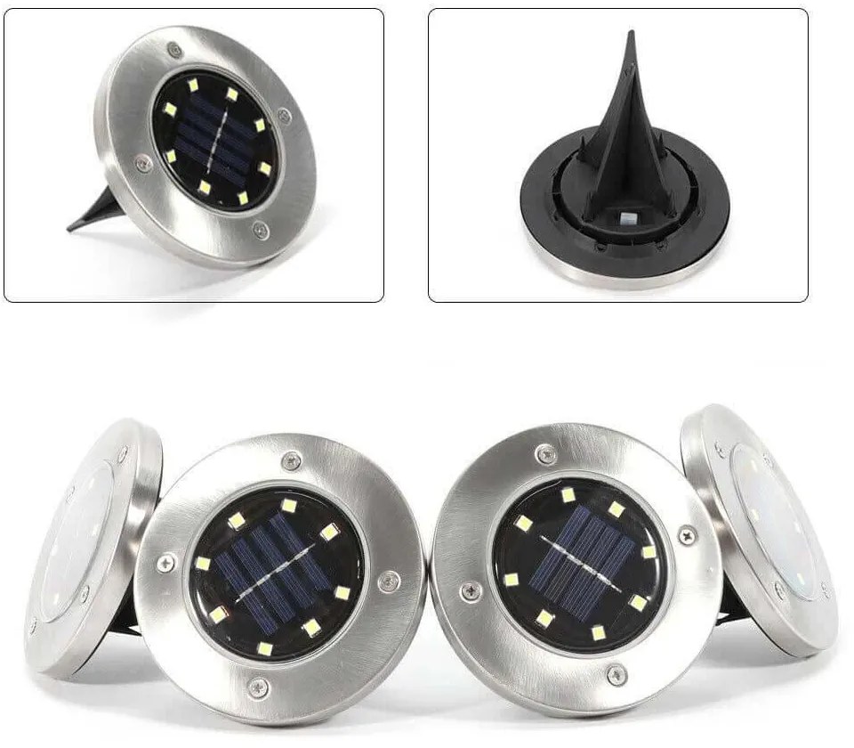 4 db kültéri, beépíthető szolár lámpa
