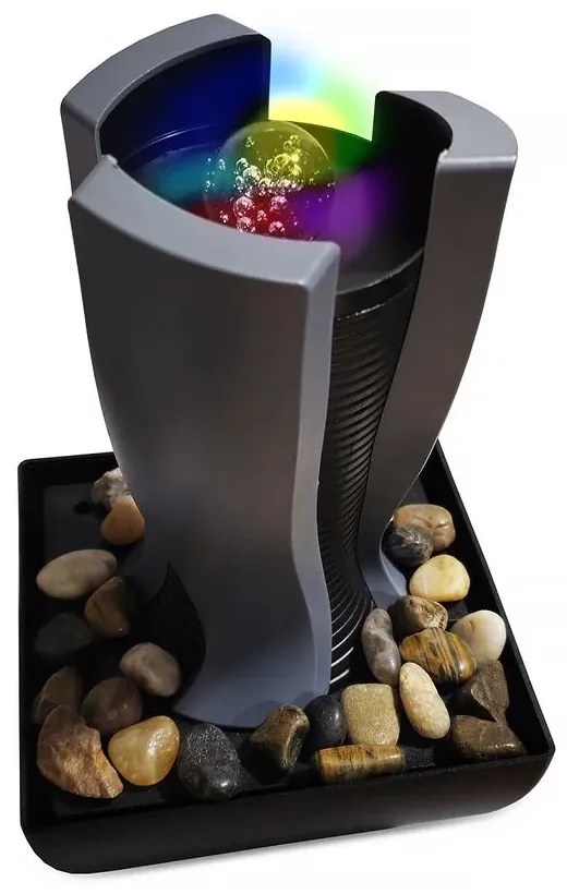 Asztali LED szökőkút kövekkel