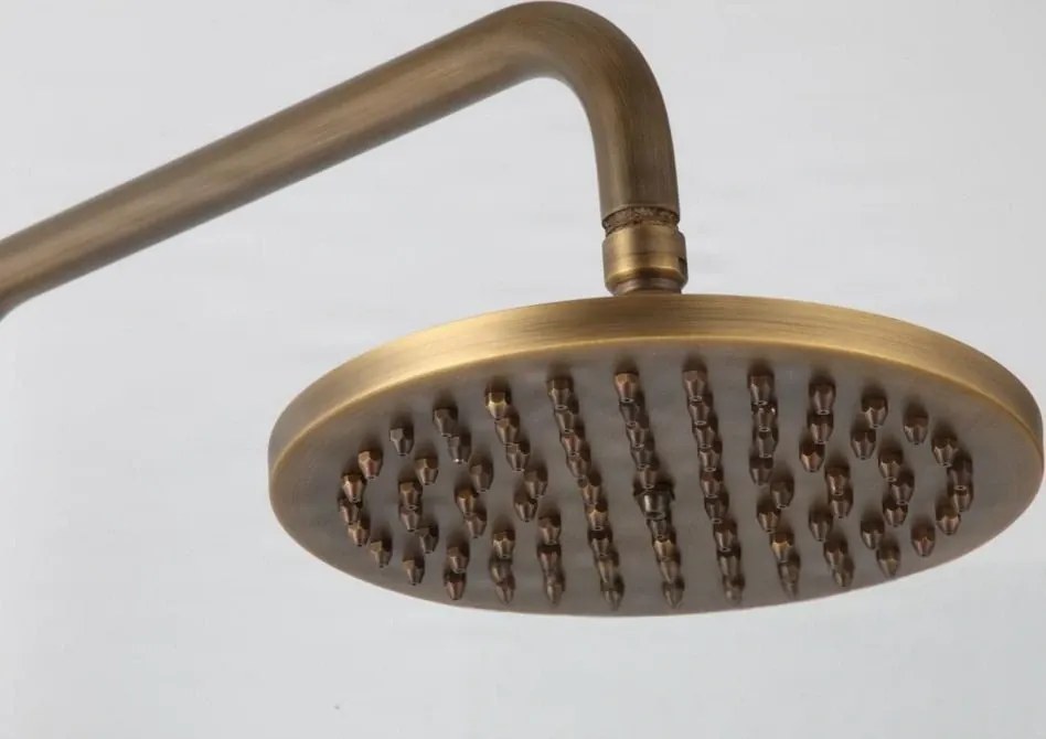 Falon kívüli zuhanyrendszer NSB76437 LED-fénnyel, 360°-ban forgatható kifolyóval, többféle antik felülettel