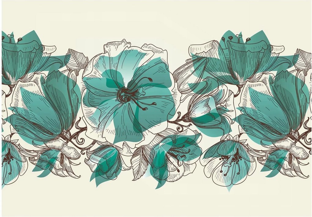 Fotótapéta virágok absztrakt fotótapéta 208 x 146