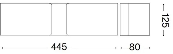 Ideal Lux - Fali lámpa CLIP 2xE27/60W/230V barna