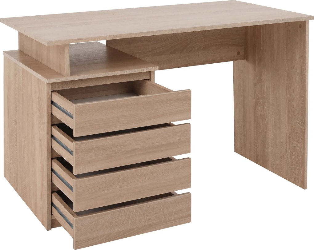 Pc asztal, szonoma tölgy, HANY NEW