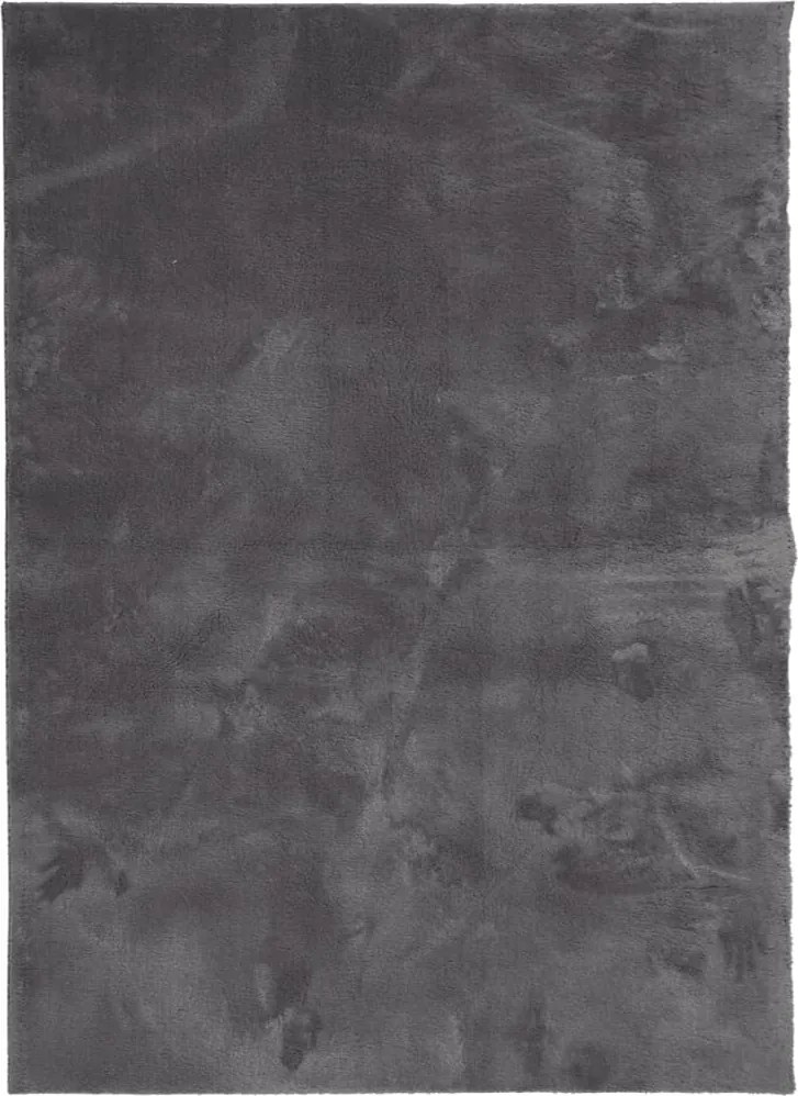 vidaXL HUARTE antracit rövid szálú puha és mosható szőnyeg 160x230 cm