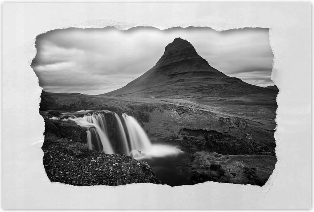 Poszterek 90x60 Kirkjufell vízesés