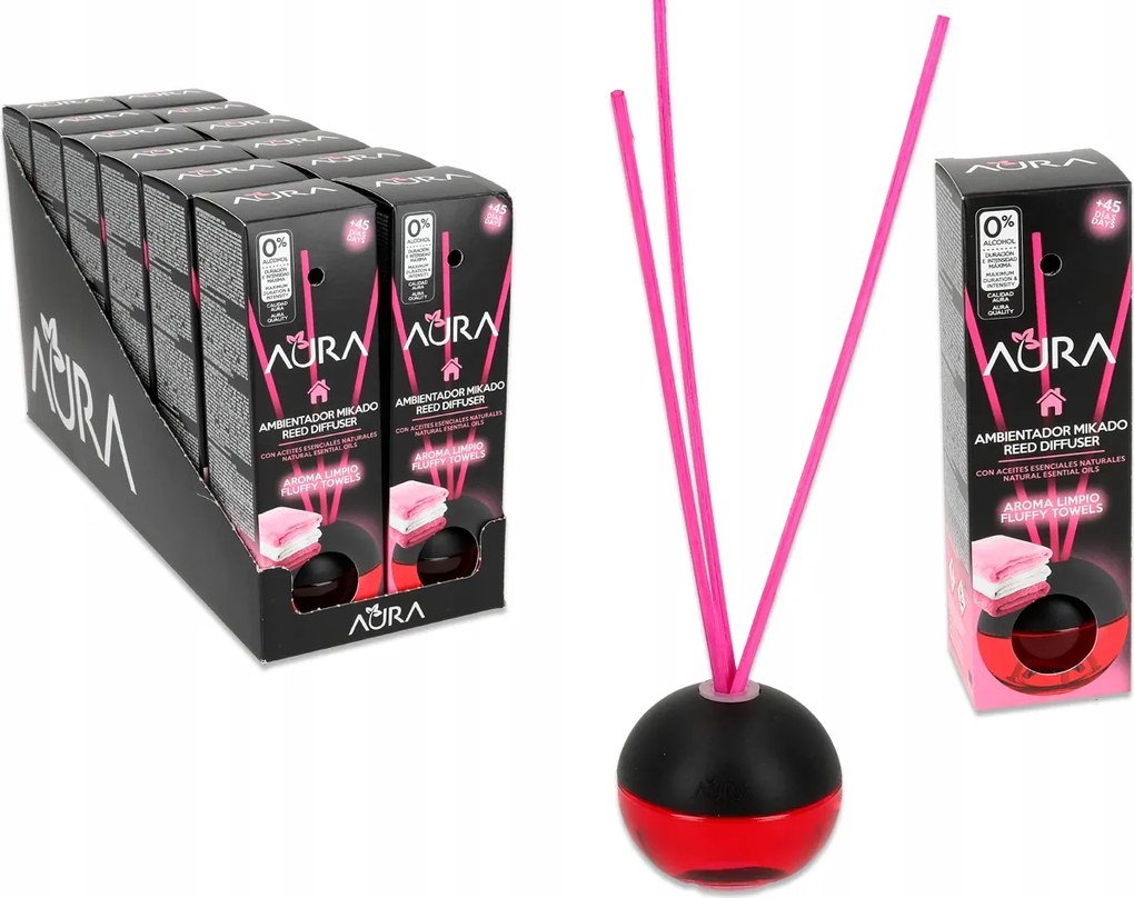 12 db-os diffúzor szett Bolyhos törölköző