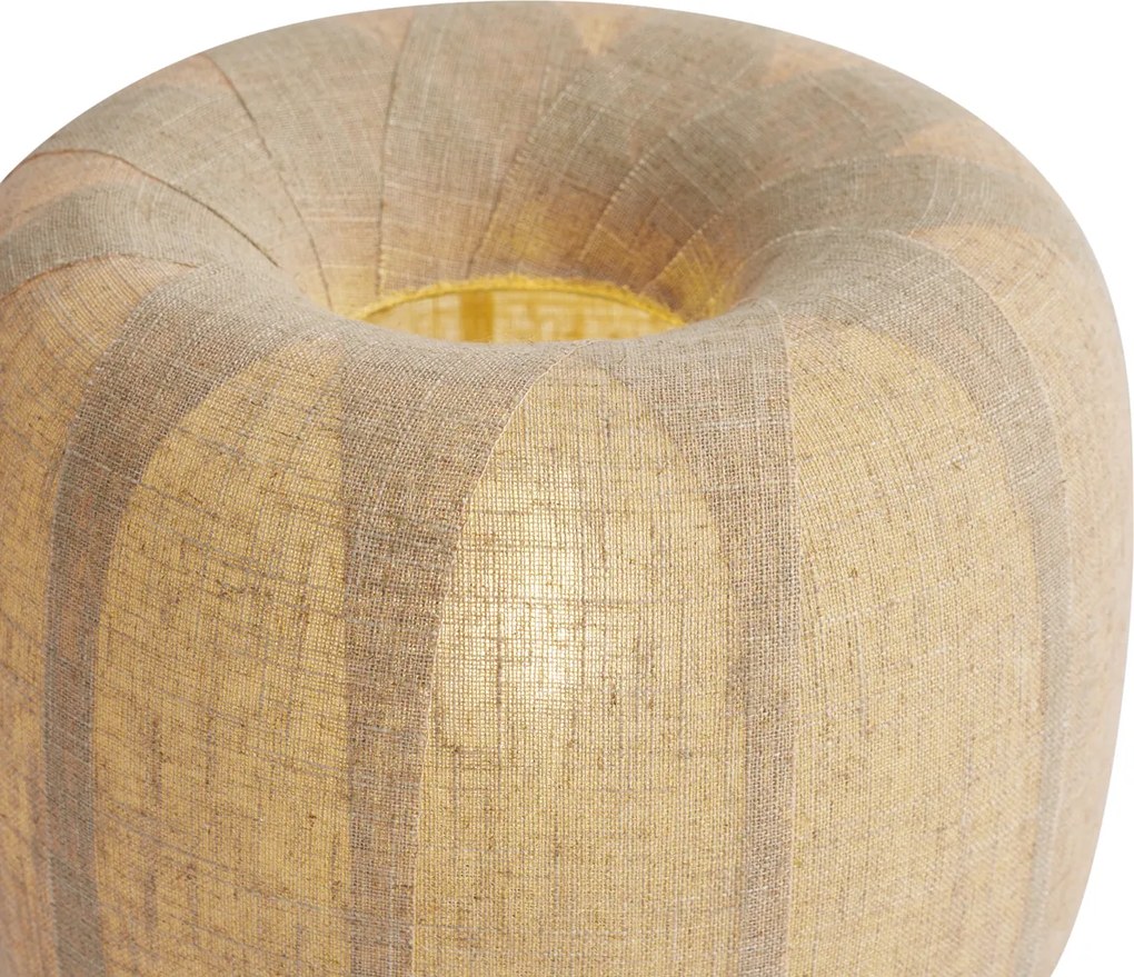 Okos asztali lámpa fekete bézs vászonernyővel 28 cm, Wi-Fi A60-nal - Nami