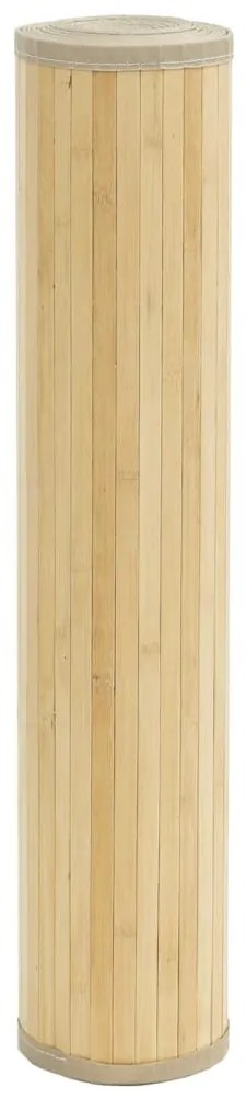 világos természetes bambusz négyzet alakú szőnyeg 100 x 100 cm