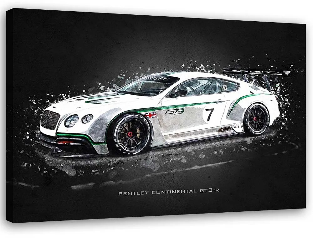 Gario Vászonkép Bentley continental gt3r - Gab Fernando Méret: 100 x 70 cm