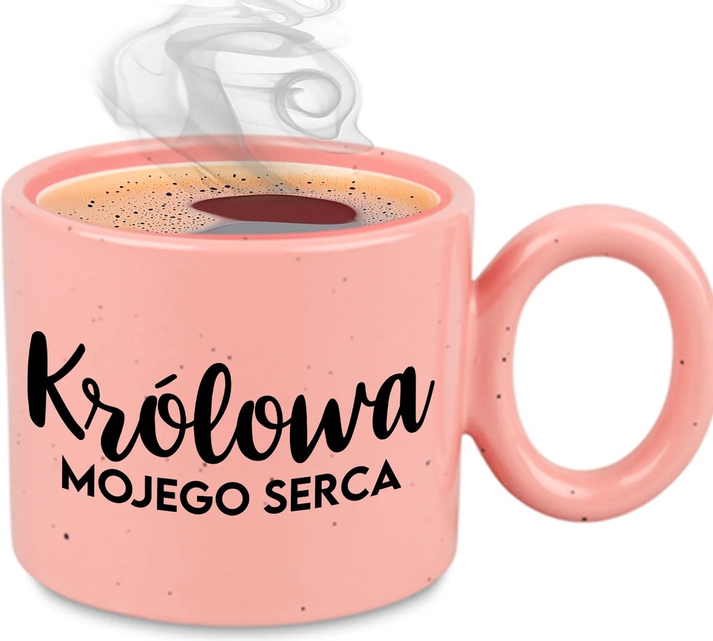 Bögre XXL Rózsaszín Lány Feleség Ajándék Évforduló Szívem Királynője