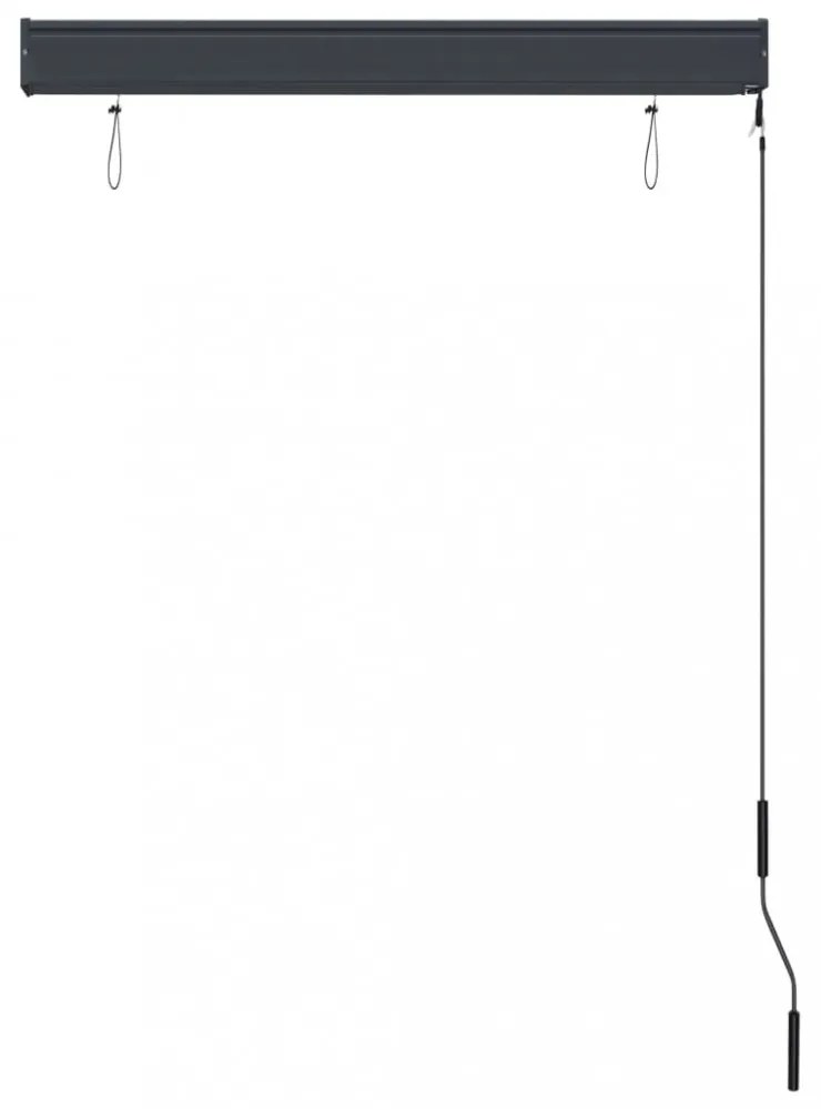narancssárga és barna kültéri roló 100 x 250 cm