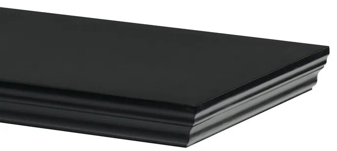 Lebegő polc fekete 80 cm MDF P-025
