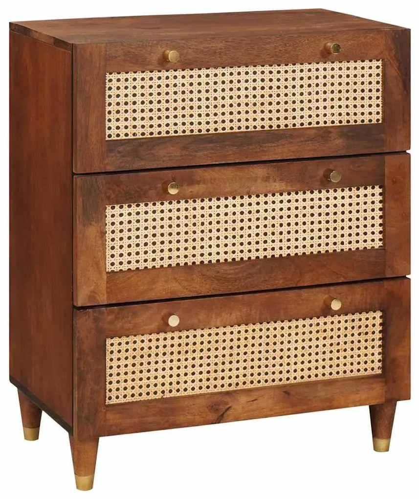 Szófa összeállítás 3 pcs Barna 180 x 33 x 75 cm Tömör mangófa