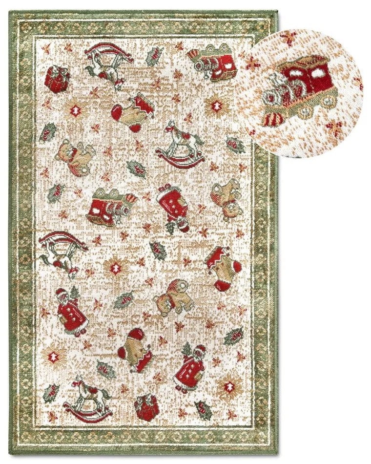 Zöld pamutkeverék szőnyeg karácsonyi mintával 50x80 cm Toy's Delight Green Christmas – Villeroy&Boch