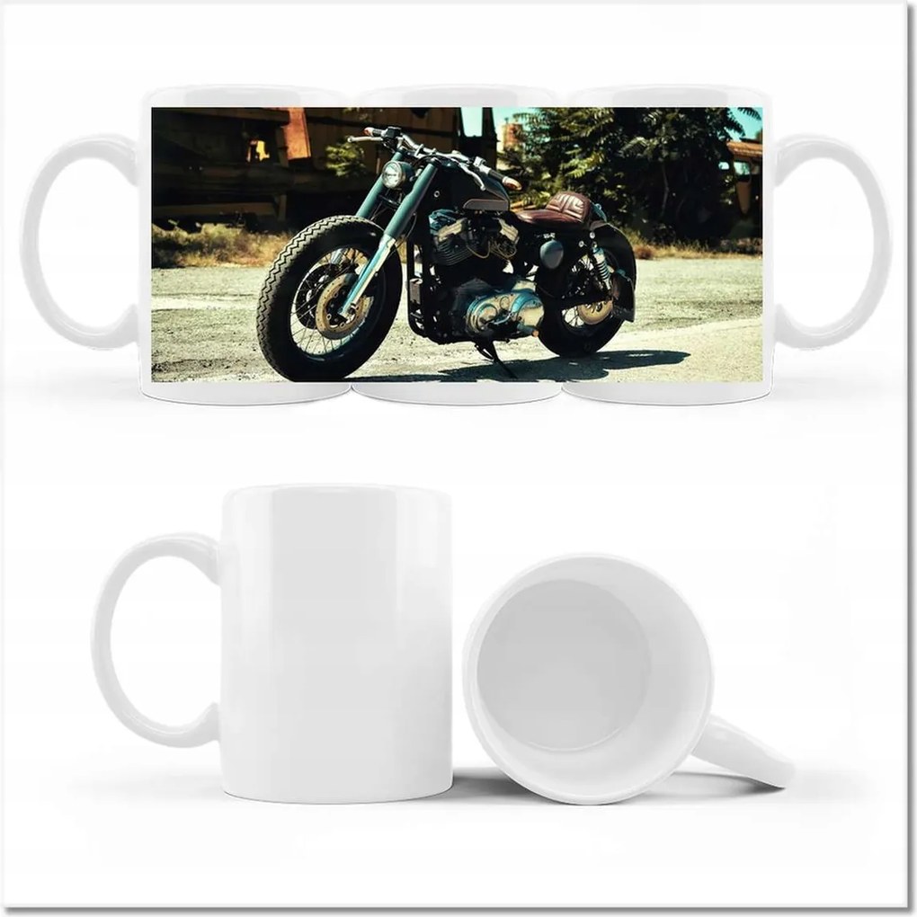 Fényképes bögre Klasszikus motorkerékpár Motor