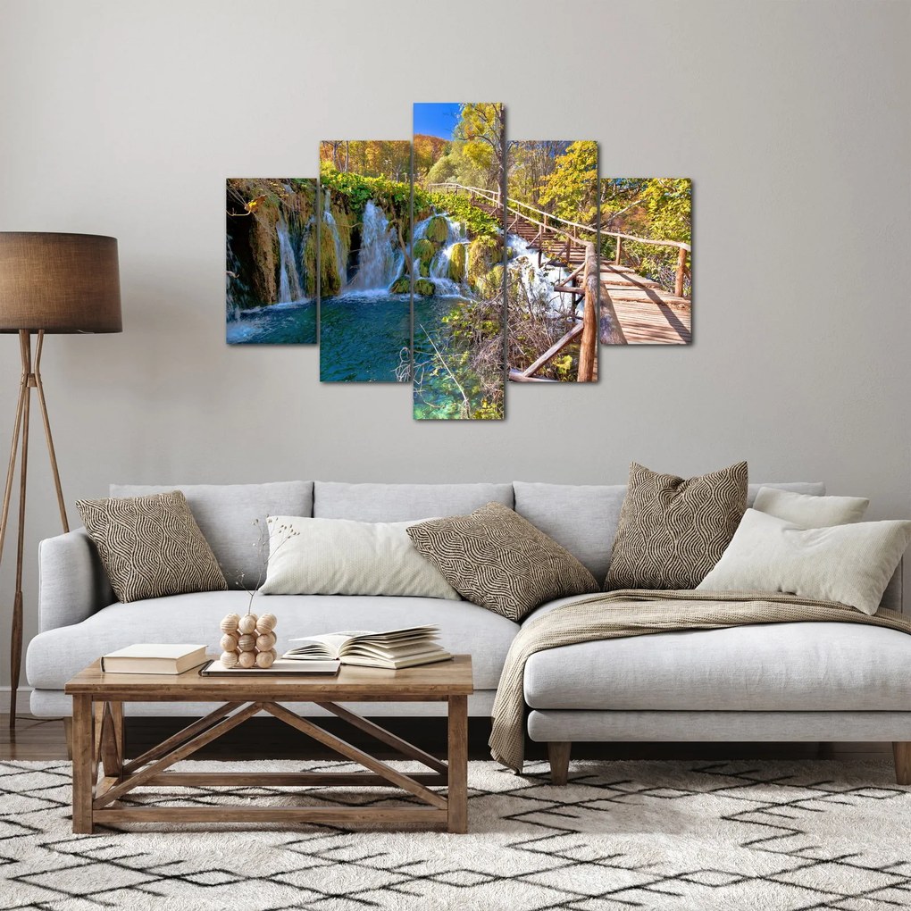 Kép - Bejárat a vízesésekhez (150x105 cm)
