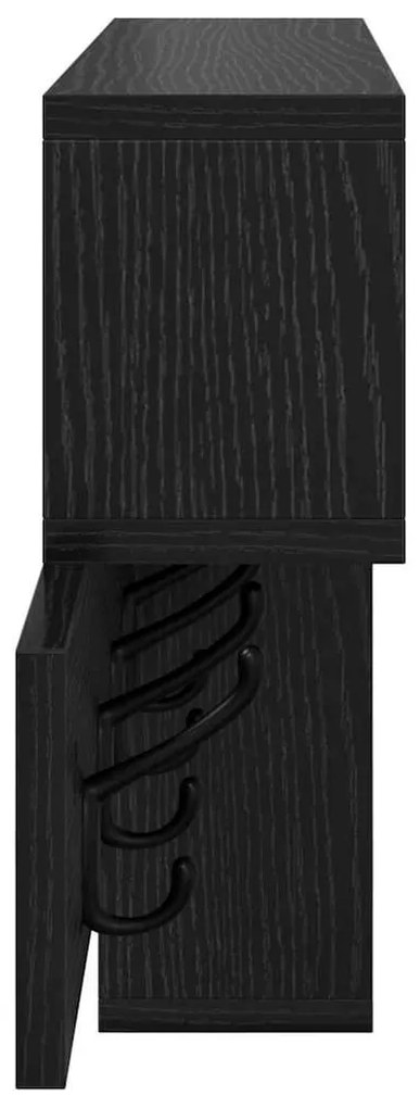 Fali Kabáthorog Musta tammi 100 x 12 x 43.5 cm Faanyag