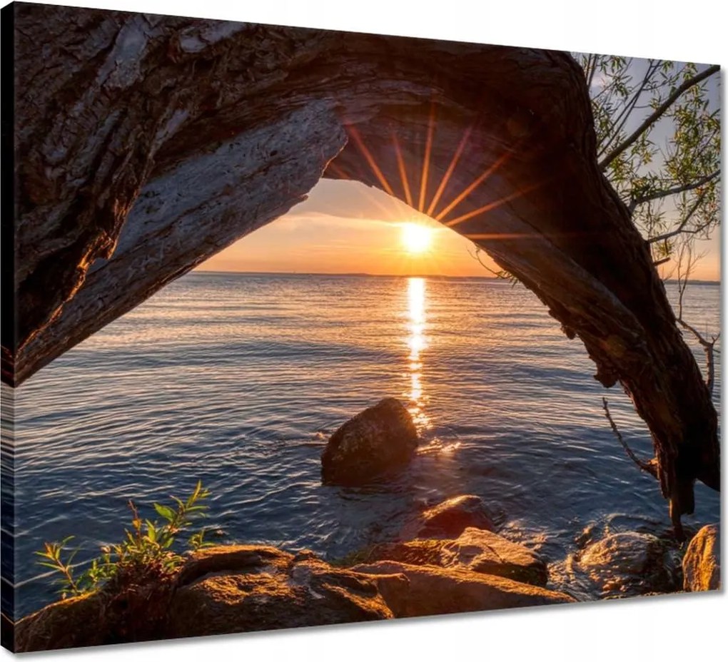 Vászonkép 50x40 Sziklák Derzs Tenger