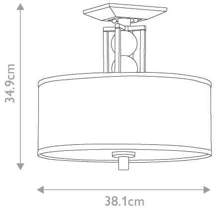 Elstead KL-CELESTIAL-SF - Felületre szerelhető csillár CELESTIAL 3xE27/100W/230V