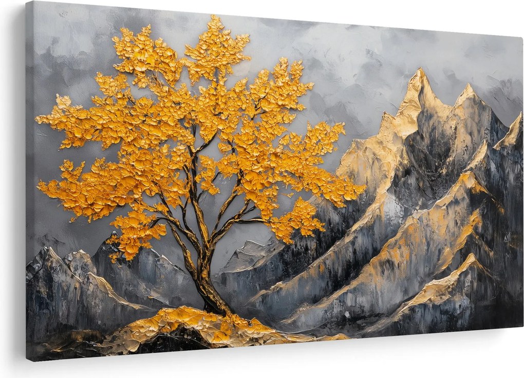 Kép – Arany fa a hegyekben (90x60 cm)