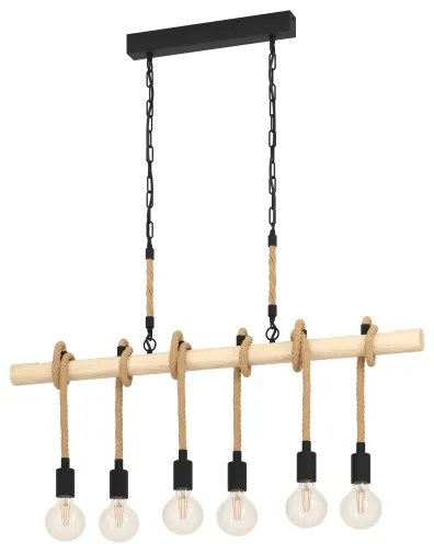 Eglo 43319 - Csillár láncon YOUNGSTOWN 6xE27/40W/230V