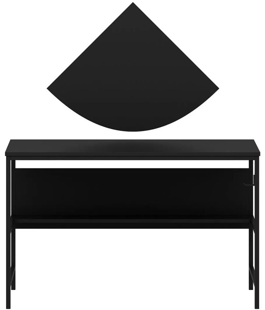 PC asztal Grana  Matt (fekete). 1088792