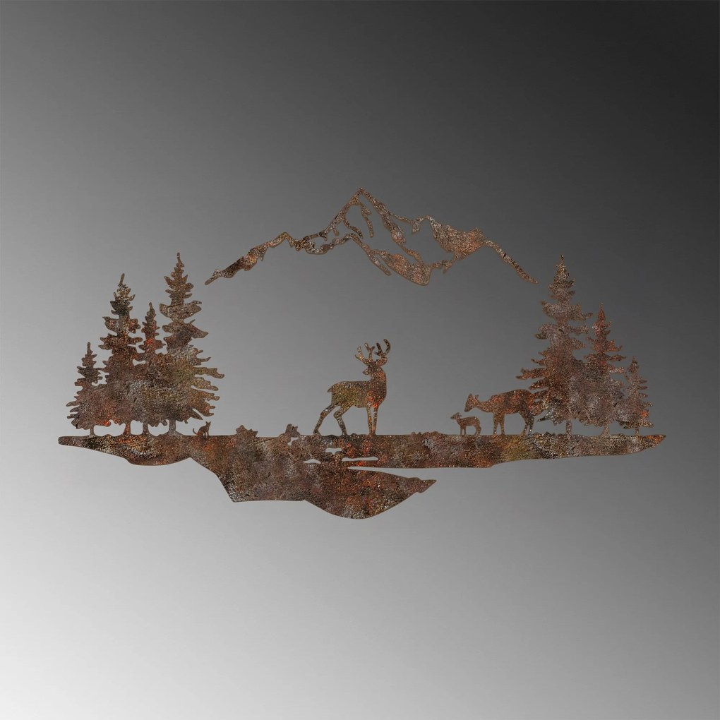 Fém fali dekoráció, Rusty Landscape 1