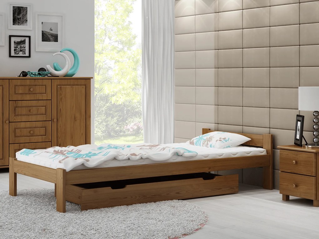 Fa ágy 90x200 Isao VitBed tölgy