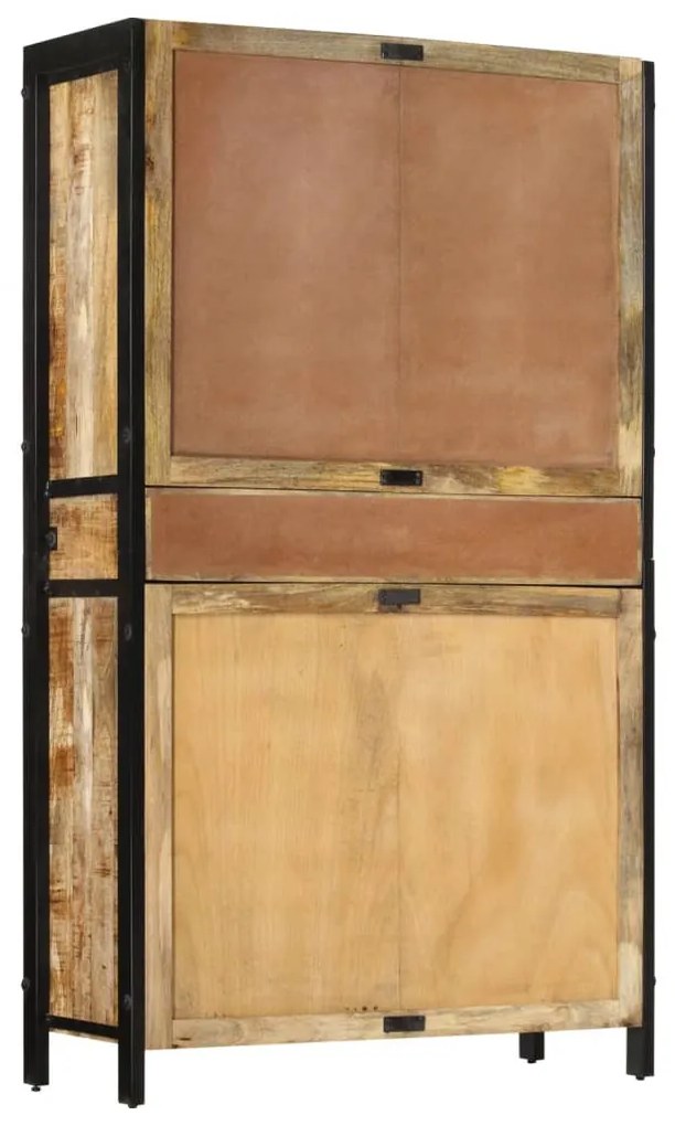 tömör nyers mangófa tálalószekrény 100 x 40 x 175 cm