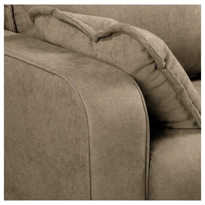 Világosbarna sarokkanapé (jobb oldali) Beata – Ropez