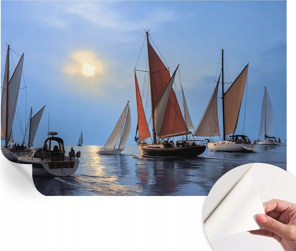 Prémium fali öntapadós fotótapéta Vitorlás kaland 152x104 cm