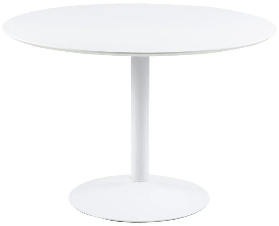 Ibiza Kerek Étkezőasztal Fehér 74cm