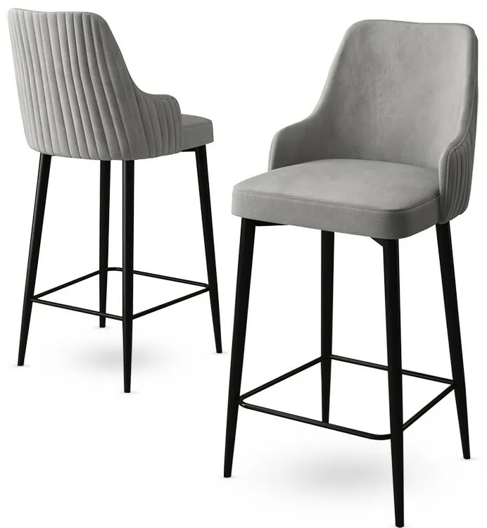 Enox Grey bárszék szett, 2 db, 2 db