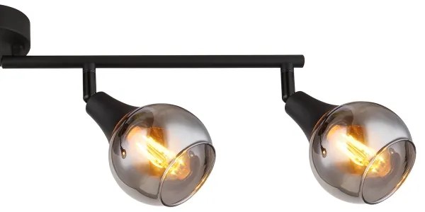 Globo 57904-4 - Spotlámpa GLYPTAR 4xE14/40W/230V fekete