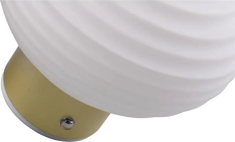 Fehér USB üveg LED fali lámpa ø 15,5 cm Earl – Reality