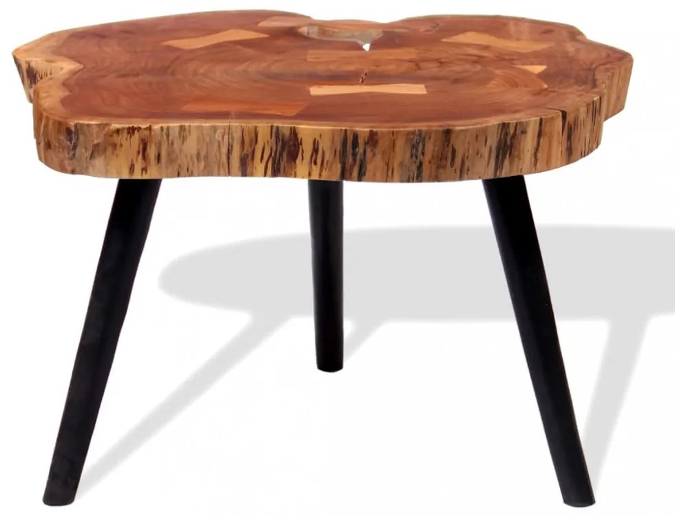 Tömör akácfa rönk dohányzóasztal (55-60) x 40 cm