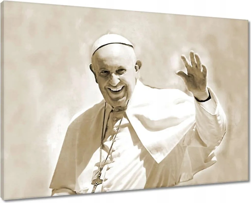 Vászonkép 70x50 Ferenc pápa