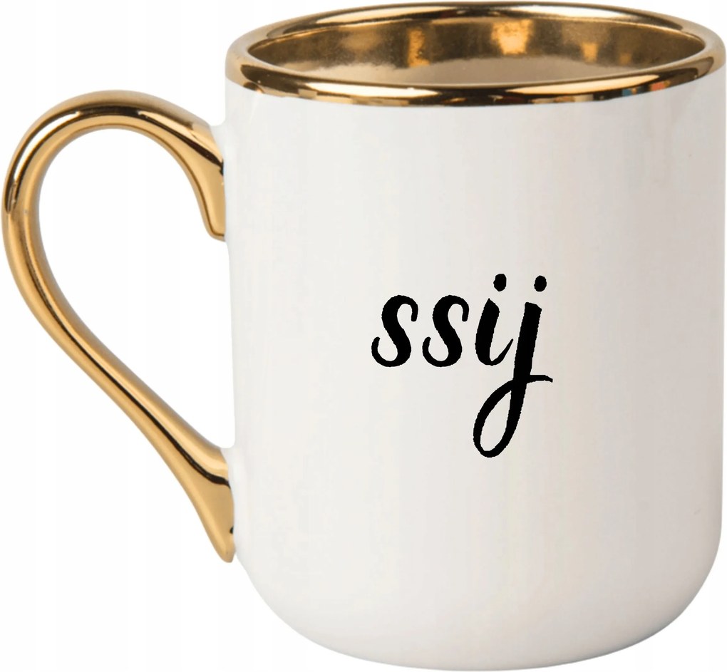 Bögre Elegáns Fehér Arany Rant Vicces Ajándék