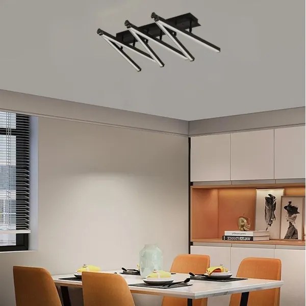 LED Dimmelhető felületre szerelhető csillár LED/75W/230V 3000-6500K + távirányítás